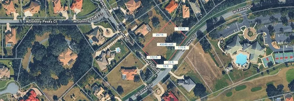 AERIAL VIEW OF LOT AND DIMENSIONS, WALKING DISTANCE TO CLUB HOUSE