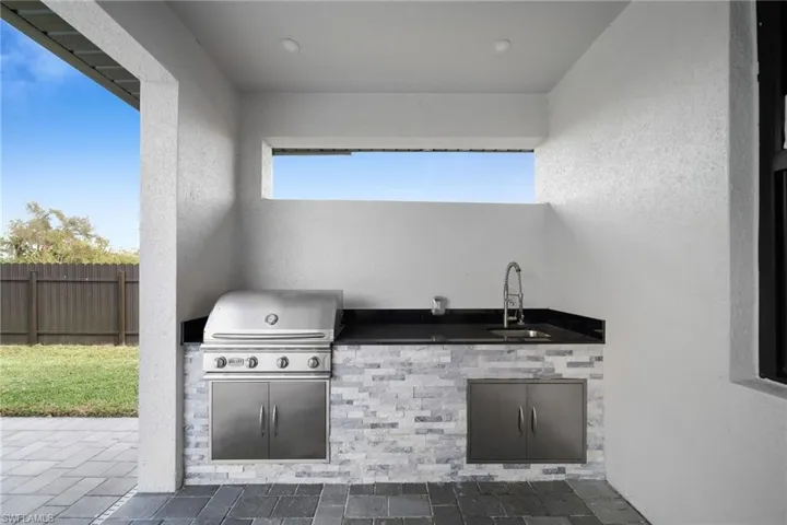 View of patio / terrace featuring a sink