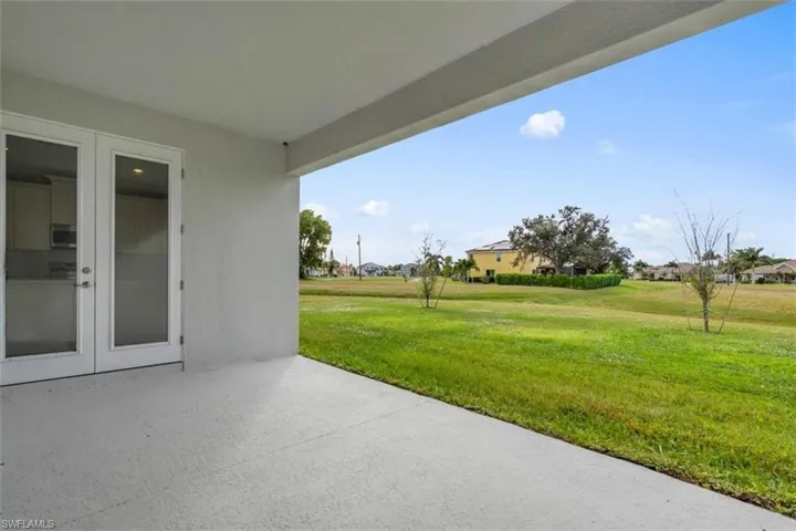 Patio with French doors