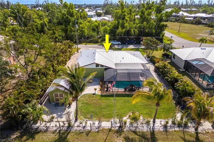 Aerial of the Backyard Oasis