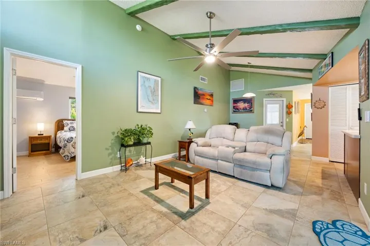 Spacious family room for entertaining