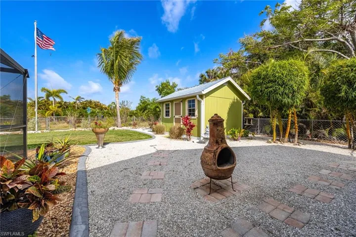 Spacious fenced backyard to entertain & let kids & pets play safely