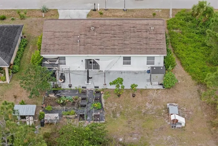 Birds eye view of property