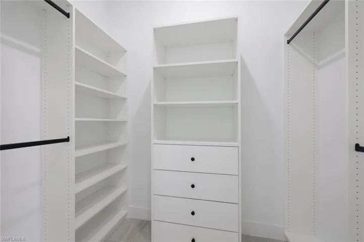 View of spacious closet