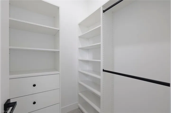 View of spacious closet