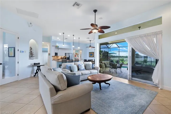 Tile throughout the home.