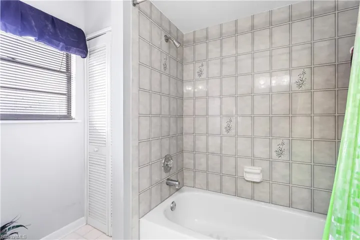 Hallway Guest bathroom  shower/bath combo