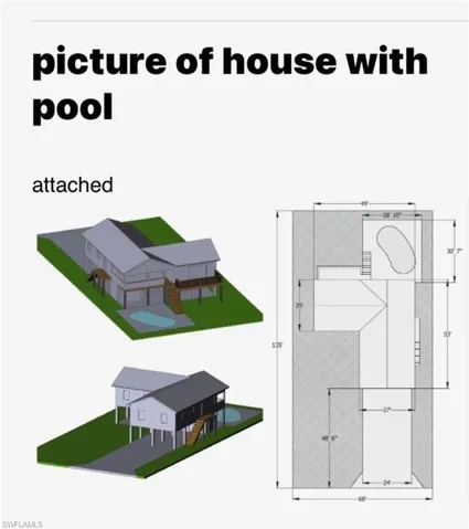Pool Plan. Room for a pool.