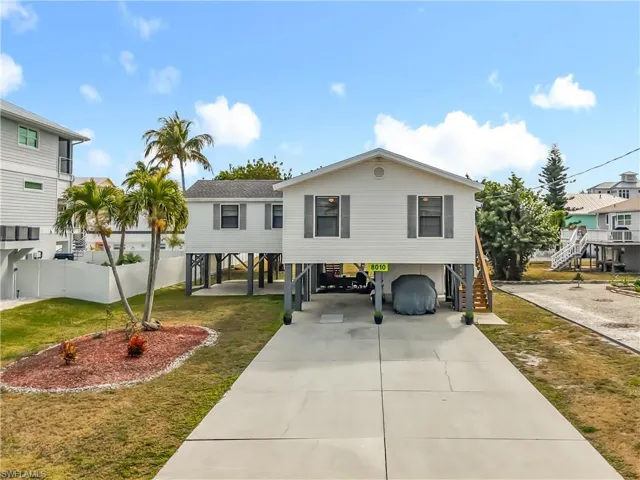 Front of coastal stilt home