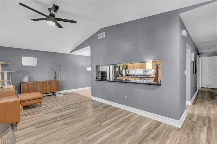 Living room with Opening to Kitchen