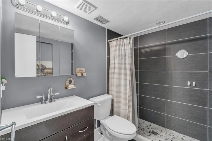 Bathroom with walk in shower