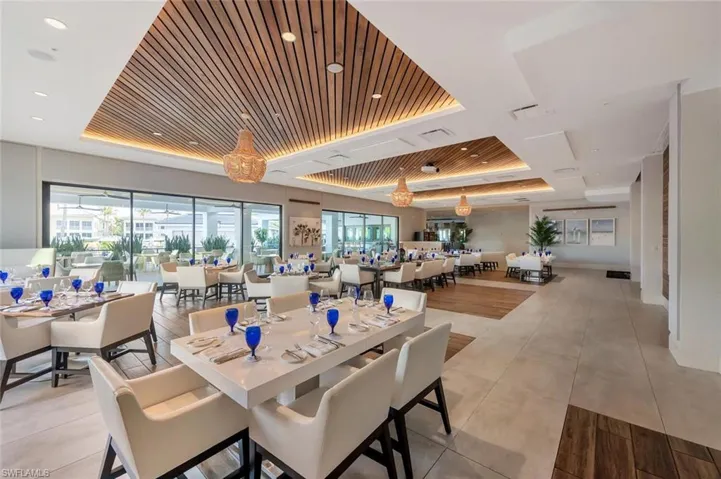 Dining room in club house