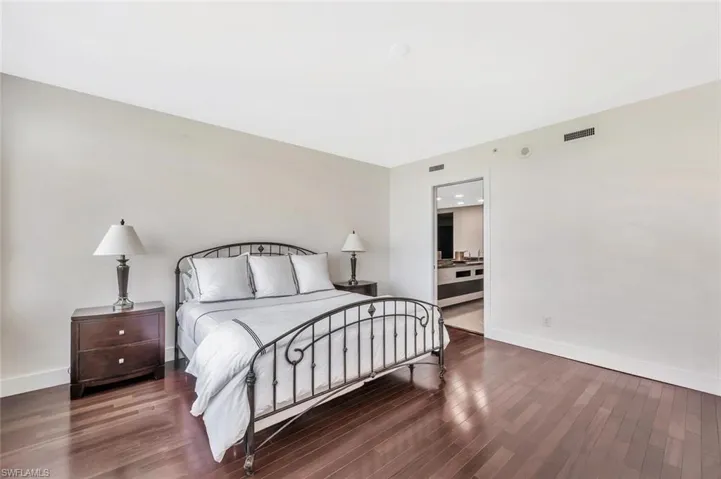 Primary bedroom with king bed