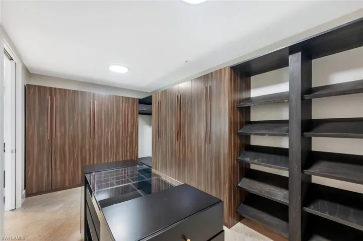 custom closet in primary