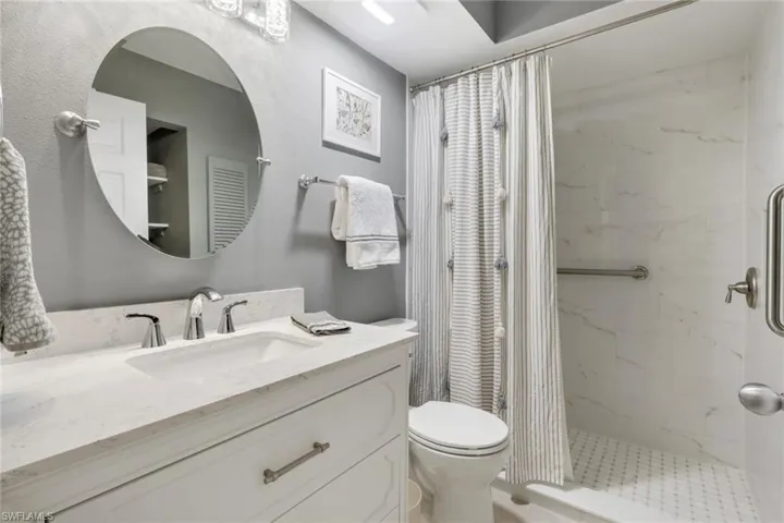 Recently remodeled with new fixtures and walk-in shower