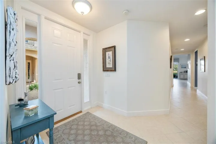 View of tiled foyer entrance