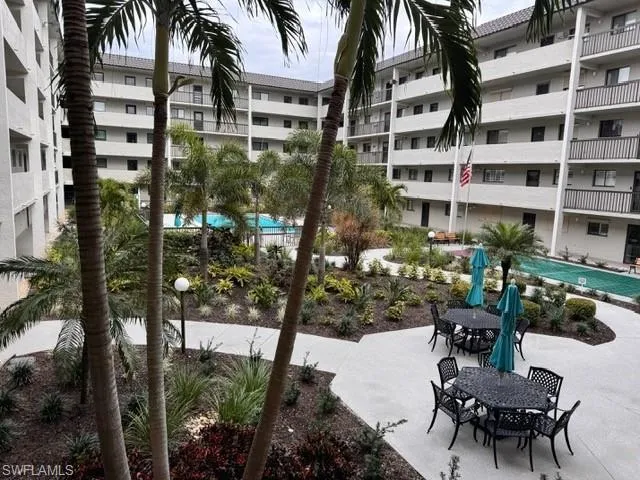 View of home's community featuring outdoor dining space