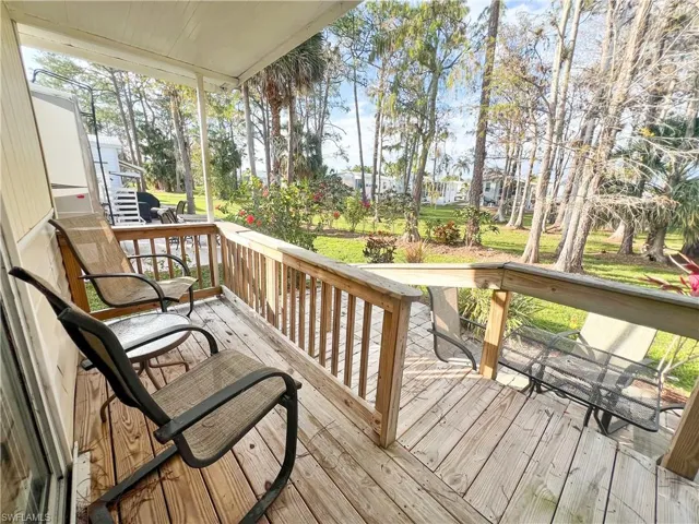 View of deck