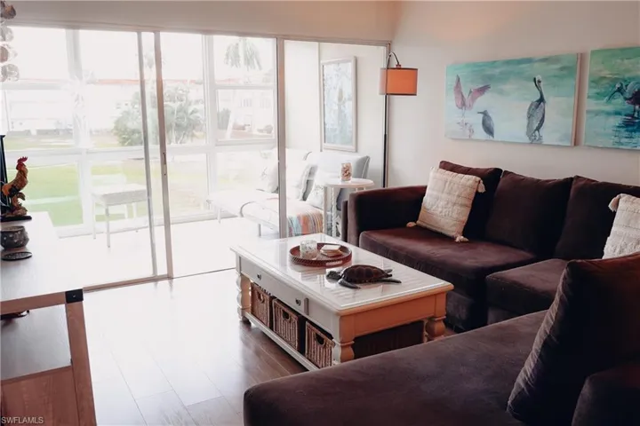 Living area featuring wood finished floors