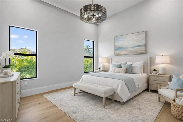 Virtually staged bedroom suite #3.