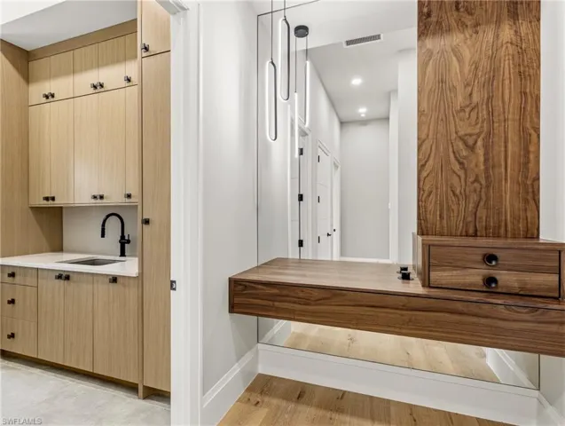 Technology mud room for all your gadgets and pocket items.