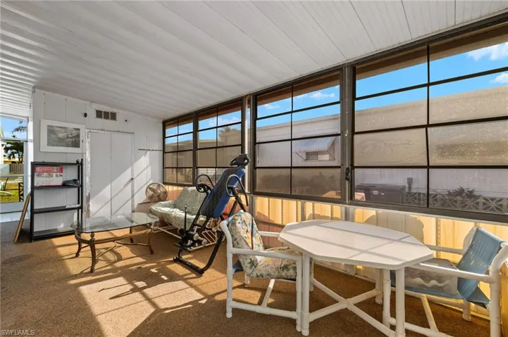 Sunroom / solarium with visible vents