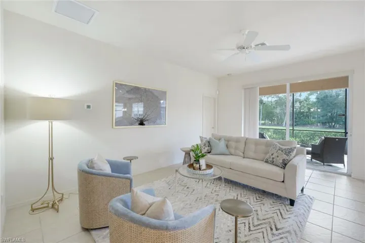 Fantastic floor plan with living room adjacent to kitchen which makes it a great home for entertaining.