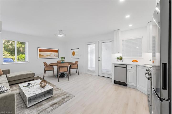 Living & Dining Virtually Staged