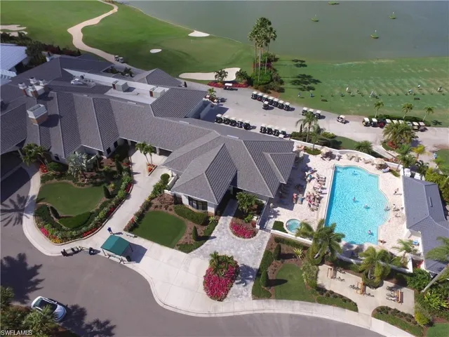 Aerial view with golf course view