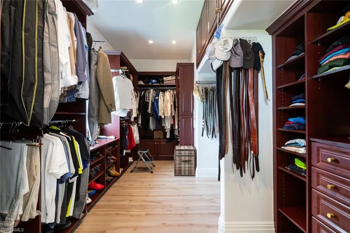 Large master walk-in closet