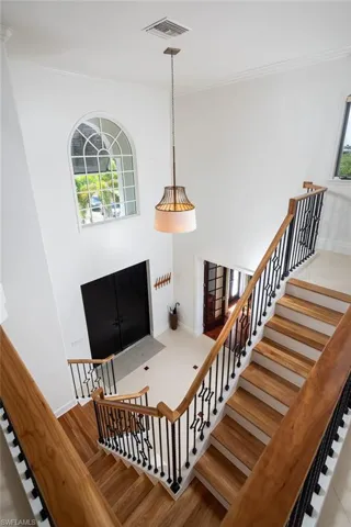 Top of stairs overlooking entry