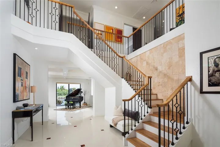Two story foyer