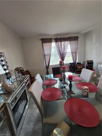 View of dining room