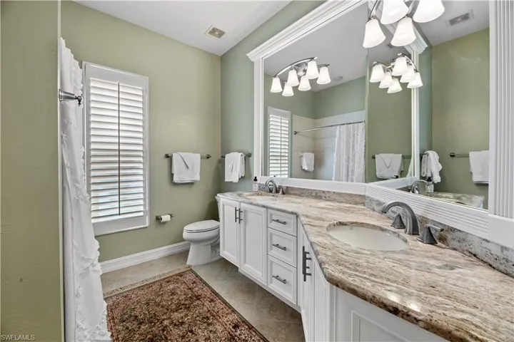 Guest Bathroom with dual sinks