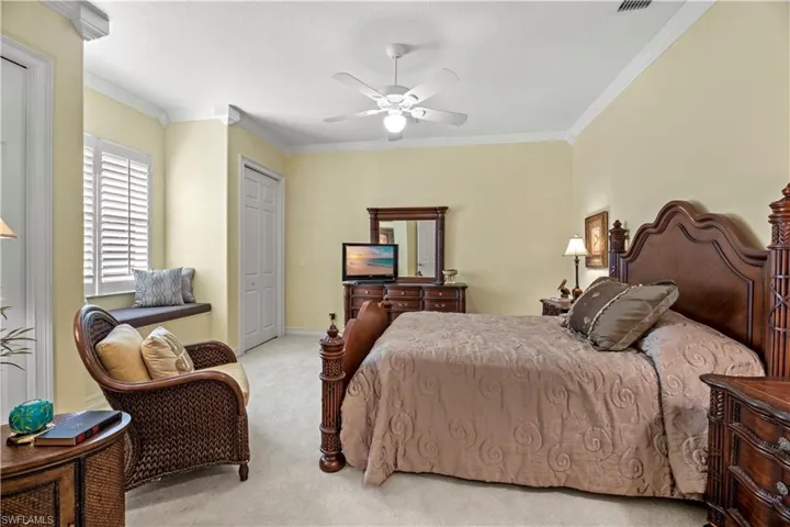 Guest Bedroom with two closets