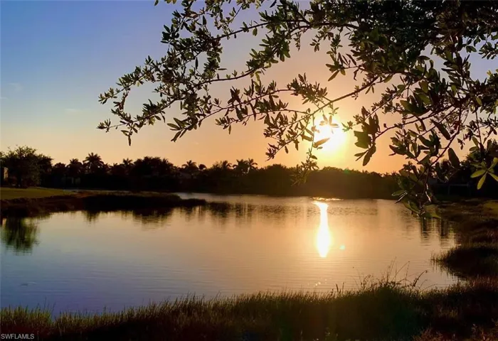 Western exposure over a large lake.  Glorious sunsets