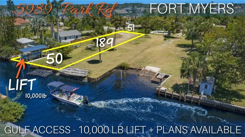 GULF ACCESS WITH 10,000 POUND BOAT LIFT