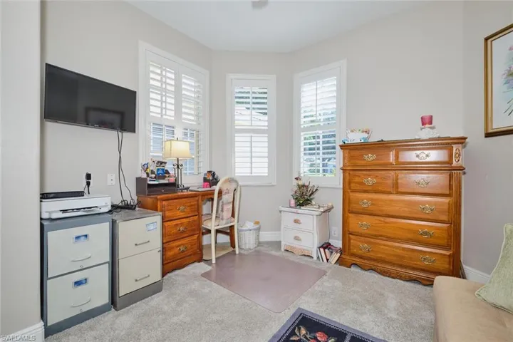 View of carpeted office