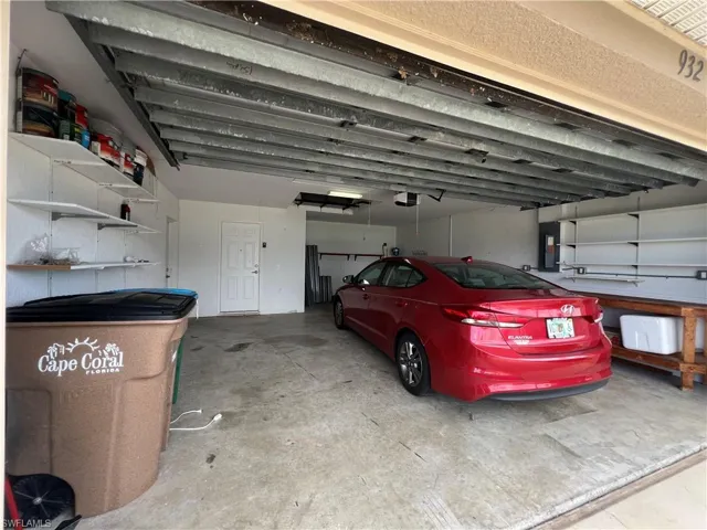 Oversized garage with room for workshop