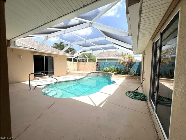 There are six(!) doors that open directly onto pool deck and two pool baths!