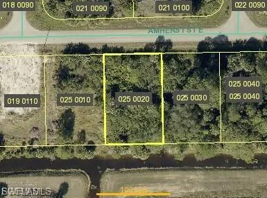 Aerial map of property and surrounding area