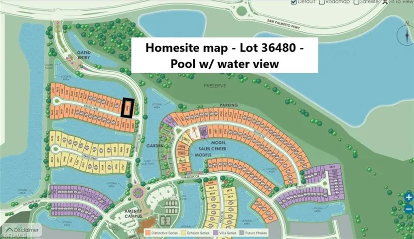 Homesite map