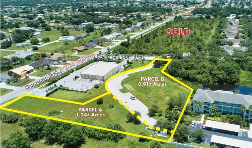 Birds eye view of property