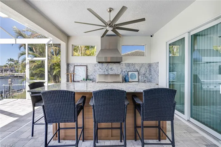 Custom outdoor kitchen