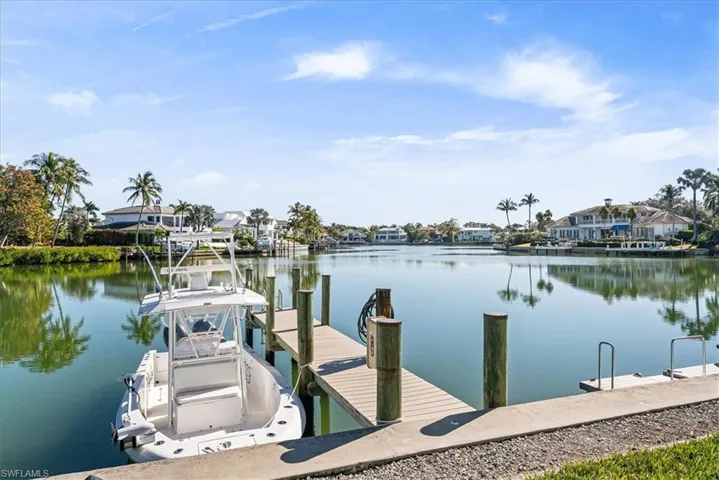 Dock featuring a water view