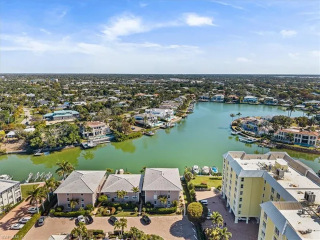 Drone / aerial view of a nearby body of water