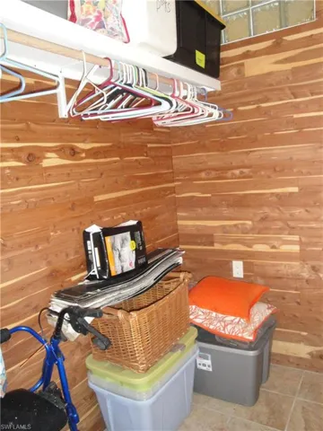 Additional hanger and shelving as well.