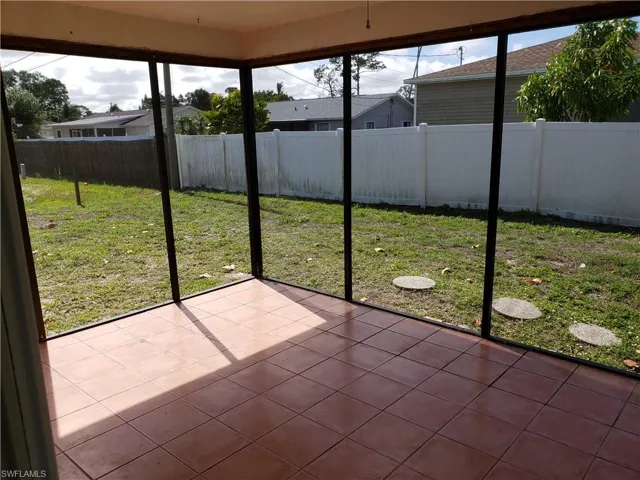 Screened back lanai