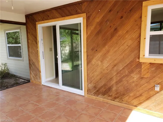 Back porch entry into Kitchen