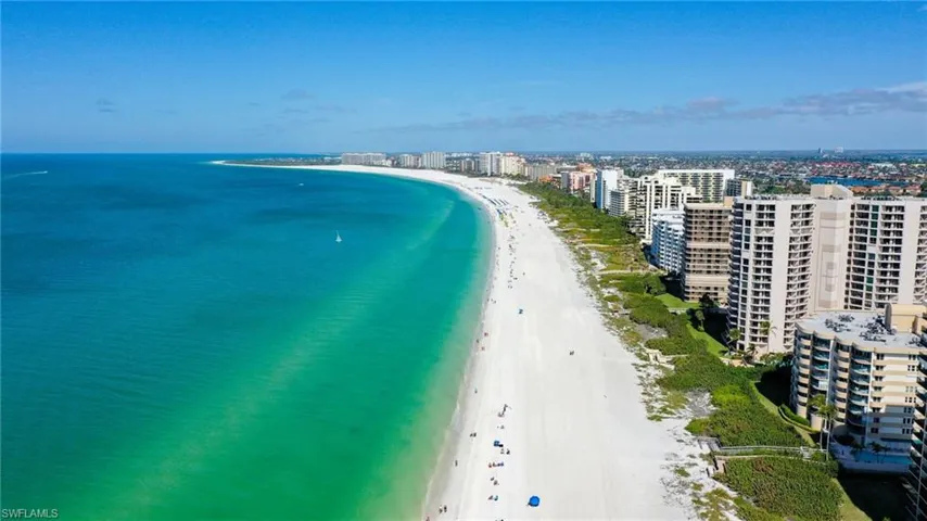 View of expansive beach